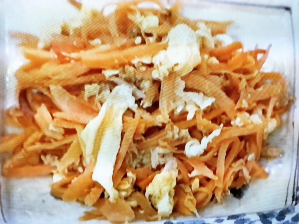 【あさイチ】塩もみにんじんしりしりのレシピ・みんな！ゴハンだよ・枝元なほみ