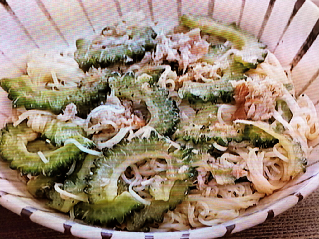 【おかずのクッキング】ツナとゴーヤーの梅そうめんチャンプルーのレシピ・エダジュン