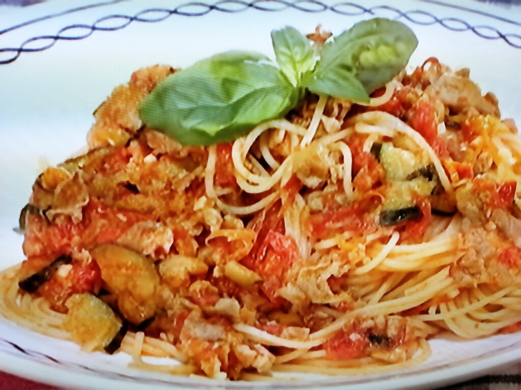 【キューピー３分クッキング】夏野菜のトマトパスタのレシピ・田口成子