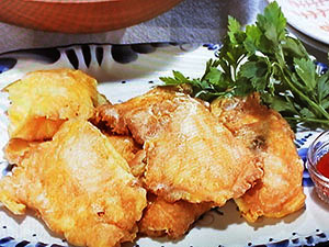 土曜はナニするのレシピ・秋鮭のピカタ