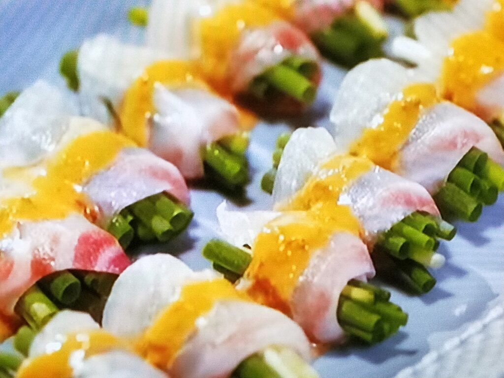 【きょうの料理】鯛のねぎ巻きのレシピ・藤井恵