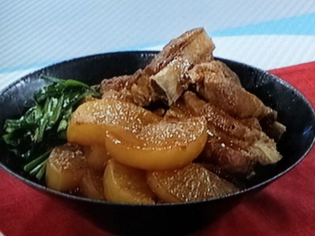 【あさイチ】大根とスペアリブのピリ辛みそ煮込みのレシピ・みんな！ゴハンだよ・堤人美