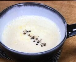 長芋の白みそ豆乳スープ
