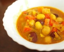 レンズ豆と根菜のカレースープ