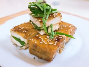 豆腐の鮭フレークカツ
