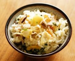 dai-docoro☆ベジタのレシピ・サツマイモのバター醤油炊き込みご飯