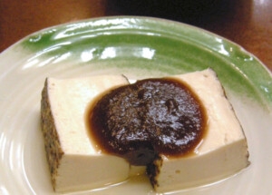 土曜はナニするのレシピ・くりぬき豆腐のしょうが味噌