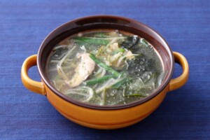 あさイチのレシピ・にらともやしのピリ辛中華風スープ玉