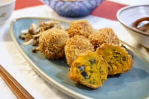 青空レストランのレシピ・白小豆とかぼちゃのコロッケ
