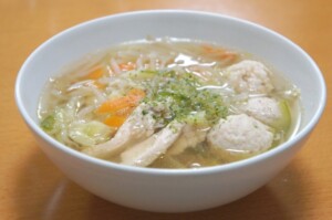 きょうの料理のレシピ・たっぷり白菜と鶏のしょうがスープ