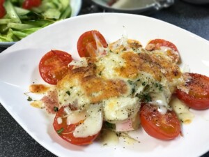 あさイチのレシピ・かじきのソテー　ミニトマトソース