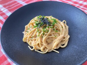 dai-docoro☆ベジタのレシピ・新玉ネギのたらこスパゲティ