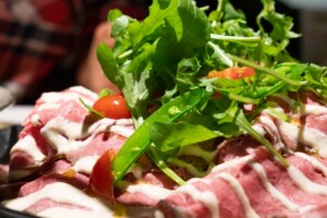 きょうの料理のレシピ・春の豆と牛肉のサラダ
