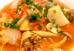 dai-docoro☆ベジタのレシピ・サツマイモの具だくさんスープ