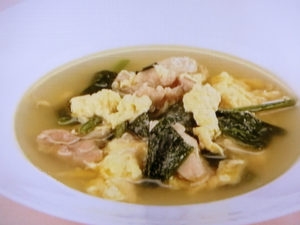 DAIGOも台所のレシピ・鶏のガーリックスープ