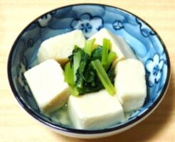 キューピー３分クッキングのレシピ・高野豆腐と菜の花のとろみ煮