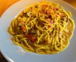 きょうの料理のレシピ・長芋のカルボナーラ風パスタ