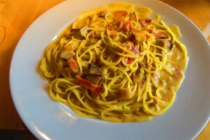 きょうの料理のレシピ・長芋のカルボナーラ風パスタ