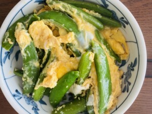 きょうの料理のレシピ・ささ身とアスパラガスの卵とじ