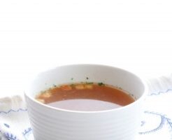 男子ごはんのレシピ・揚げアボカドのスープ