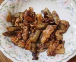 どさんこワイド179のレシピ・ゴボウと豚肉の味噌風味