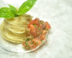 天才てれびくんのレシピ・トマトとにんにくのカッペリーニ