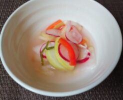 あさイチのレシピ・ミニトマトとたまねぎの水キムチ