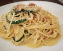 DAIGOも台所のレシピ・ズッキーニと海老のスパゲッティ
