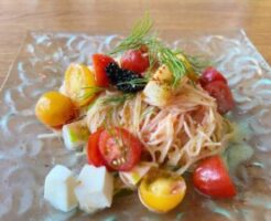 水野真紀の魔法のレストランのレシピ・竹内流たっぷり夏野菜の冷製パスタ