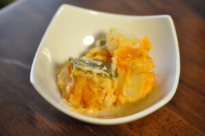 きょうの料理のレシピ・かぼちゃとさけのレモンマスタードマリネ