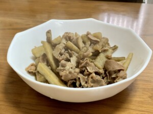 きょうの料理のレシピ・豚肉とごぼうのうす味しぐれ煮