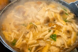 あさイチのレシピ・きのこと野菜の中華風鶏鍋
