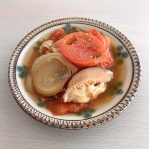 どさんこワイド179のレシピ・シイタケとトマト缶の炒め煮