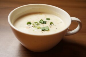 ひるまえほっとのレシピ・豆乳と千切り大根のスープ