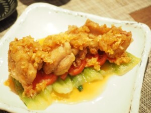 相葉マナブのレシピ・柑橘ソースの油淋鶏（ユーリンチー）