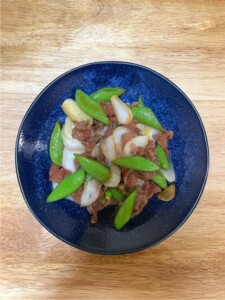 きょうの料理ビギナーズのレシピ・スナップえんどうと豚肉の煮物