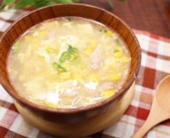 きょうの料理のレシピ・コーンと卵の中華スープ