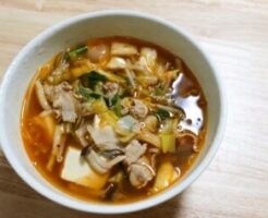 家事ヤロウのレシピ・大根麺の豆腐チゲ