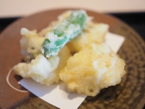 キューピー3分クッキングのレシピ・はもの天ぷら 梅肉ソース