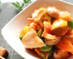 あさイチのレシピ・鶏むね肉と夏野菜の梅バター蒸し