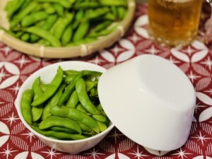 青空レストランのレシピ・枝豆の蒸し焼き
