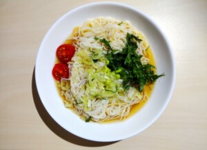 きょうの料理ビギナーズのレシピ・浅漬けそうめんオリーブ油風味