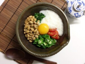 ひるおびのレシピ・トマト納豆オクラ丼