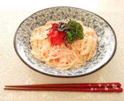 男子ごはんのレシピ・しそと明太子の和え麺