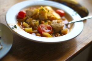 きょうの料理ビギナーズのレシピ・くしゅくしゅ肉だんごと野菜のスープ煮