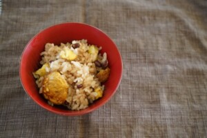 きょうの料理のレシピ・焼き栗おこわ