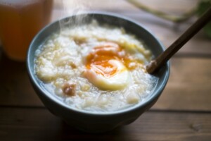 きょうの料理のレシピ・オートミールのキムチがゆ