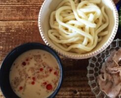 ノンストップのレシピ・うどんのヘルシーつけ麺