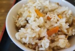 土曜はナニするのレシピ・豆乳炊き込みご飯