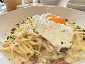 土曜はナニするのレシピ・泡豆乳カルボナーラ